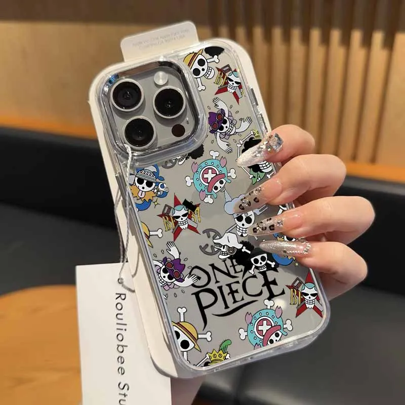 Anime Cool Logo Phone Case - Transparent Soft TPU Cover with Creative Design
