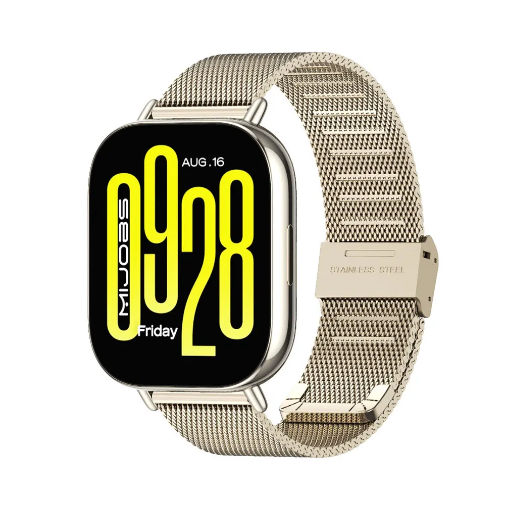 Enhanced Stainless Steel Metal Strap for Smartwatches - 22mm Wristband