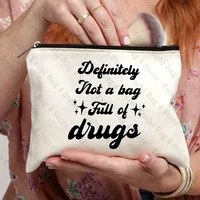 Funny Medication Kit Bag Pill Bags First Aid Chronic Illness Bag Large Capacity Toiletry Pouch Portable Cosmetic Organizer Bags 1