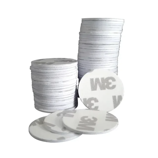 10Pcs T5577 EM4305 Rewtitable 125KHz RFID TagNFC Card Round Coin Card Chip Contactless ID Element Tags Sticker Label 20mm 25mm 2