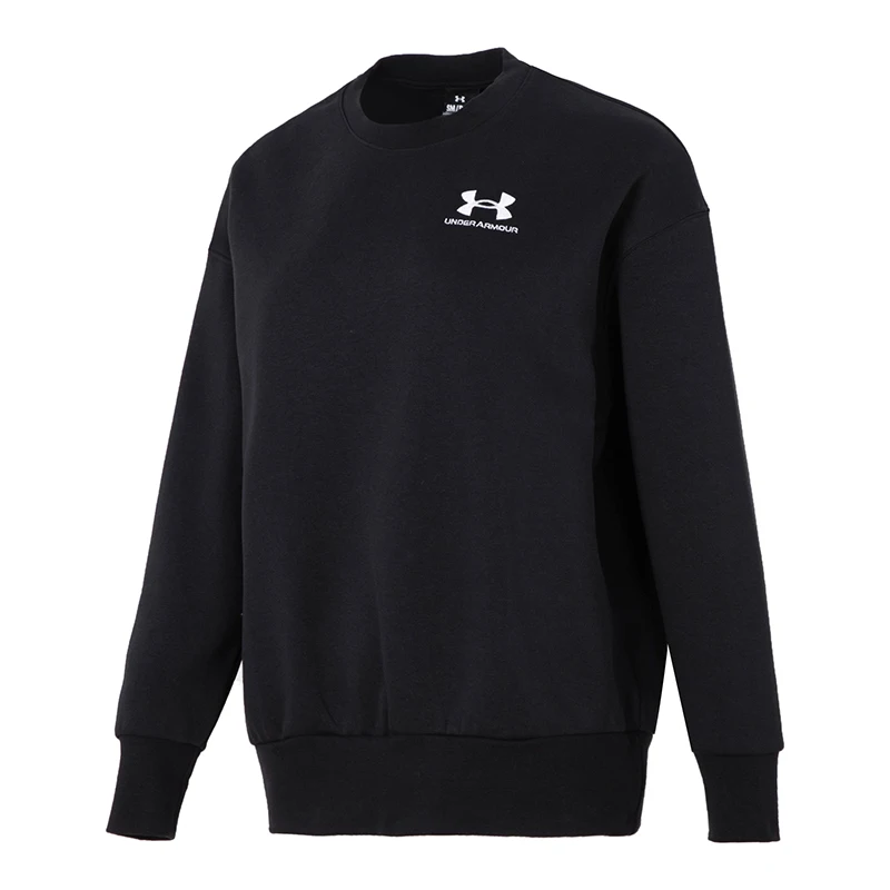 Under Armour 여성용 스웨트셔츠, 플리스 안감, 따뜻한 운동복, 루즈하고 편안한 트레이닝 크루넥 스웨트셔츠, 캐주얼 풀오버 1379475-001