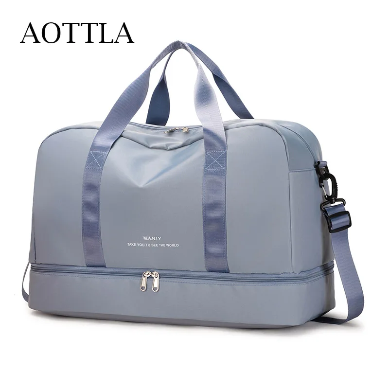 AOTTLA женская дорожная сумка, нейлоновая новая сумка для багажа, сумка через плечо для мужчин и женщин