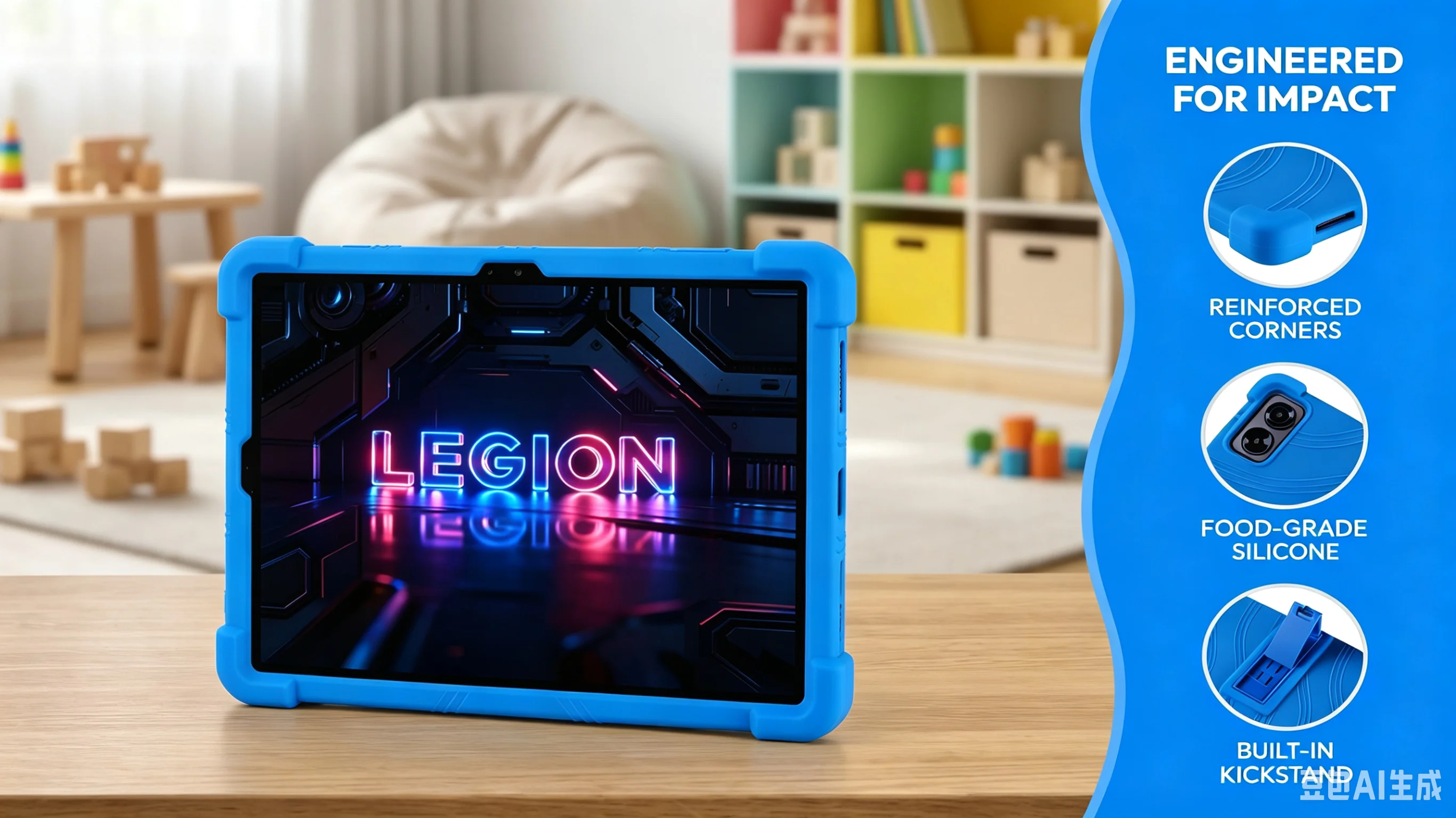 Durable Anti-Drop Flexible Silicone Tablet Case