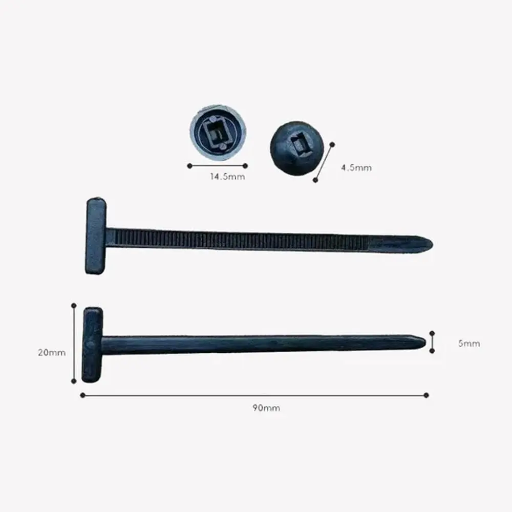 Black Nylon Cable Tie Buckle Heavy Duty Zip Ties for Automotive