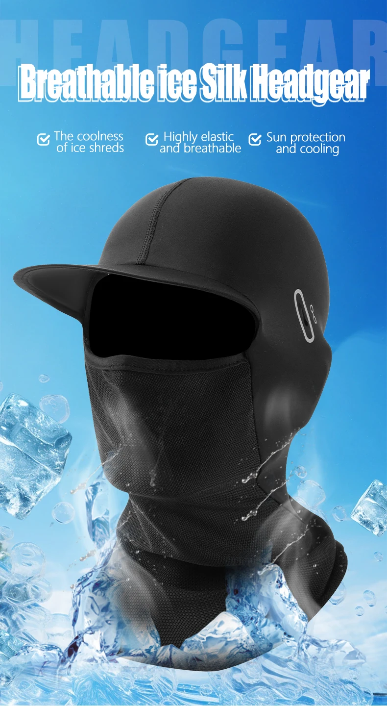 Sonnencreme Sturmhaube Maske Fahrrad Gesichtsbedeckung Sonnenhaube Hut UV-Schutz Kopfbedeckung Männer Frauen Radfahren Klettern Laufen Reithaube – Detail 1