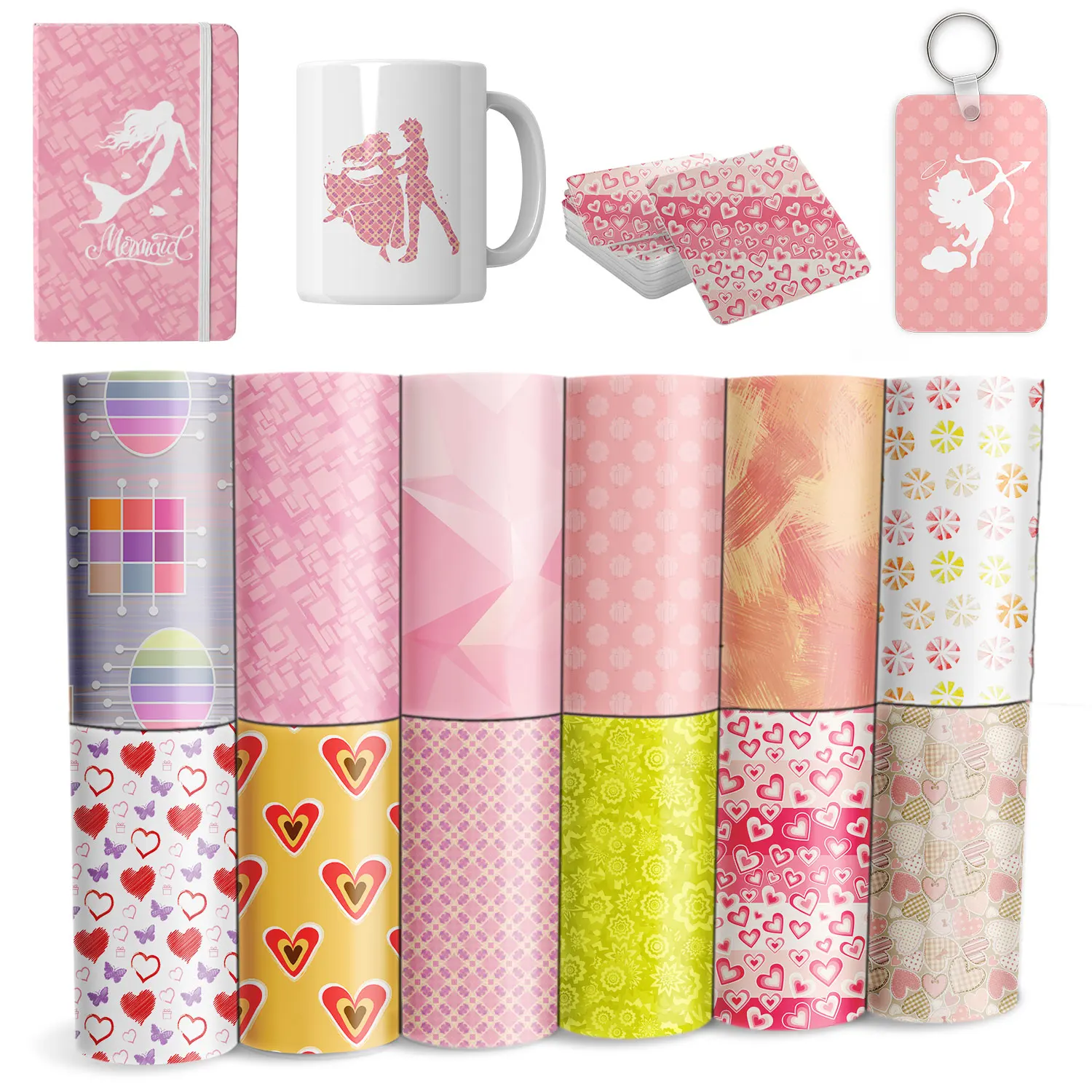 Lucky Goddness Cartoon Infusible Transfer Ink 12X12 "Love Sublimation Transfer Paper Cricut Mug Press Transfer Per T-Shirt Fai Da Te