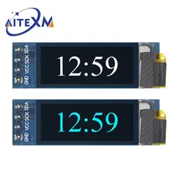 Écran OLED LCD LED, technologie IIC, communication pour Ardunio, blanc et bleu, 0.91 pouces, 0.91 pouces, X32