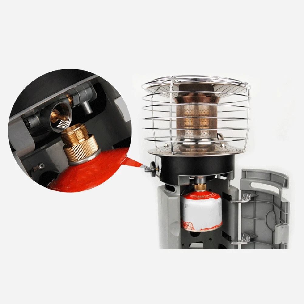 Gas Refill Adapter Gas Tank Converter Gas Converter Gas Tank Adapter Gas Adapter Camping Stove Gas Tank Adapter Valve 6061 Aluminum Alloy 30x30x28.5mm For MAPP Gas Tank 1"-20 UNF To 7/16"-28