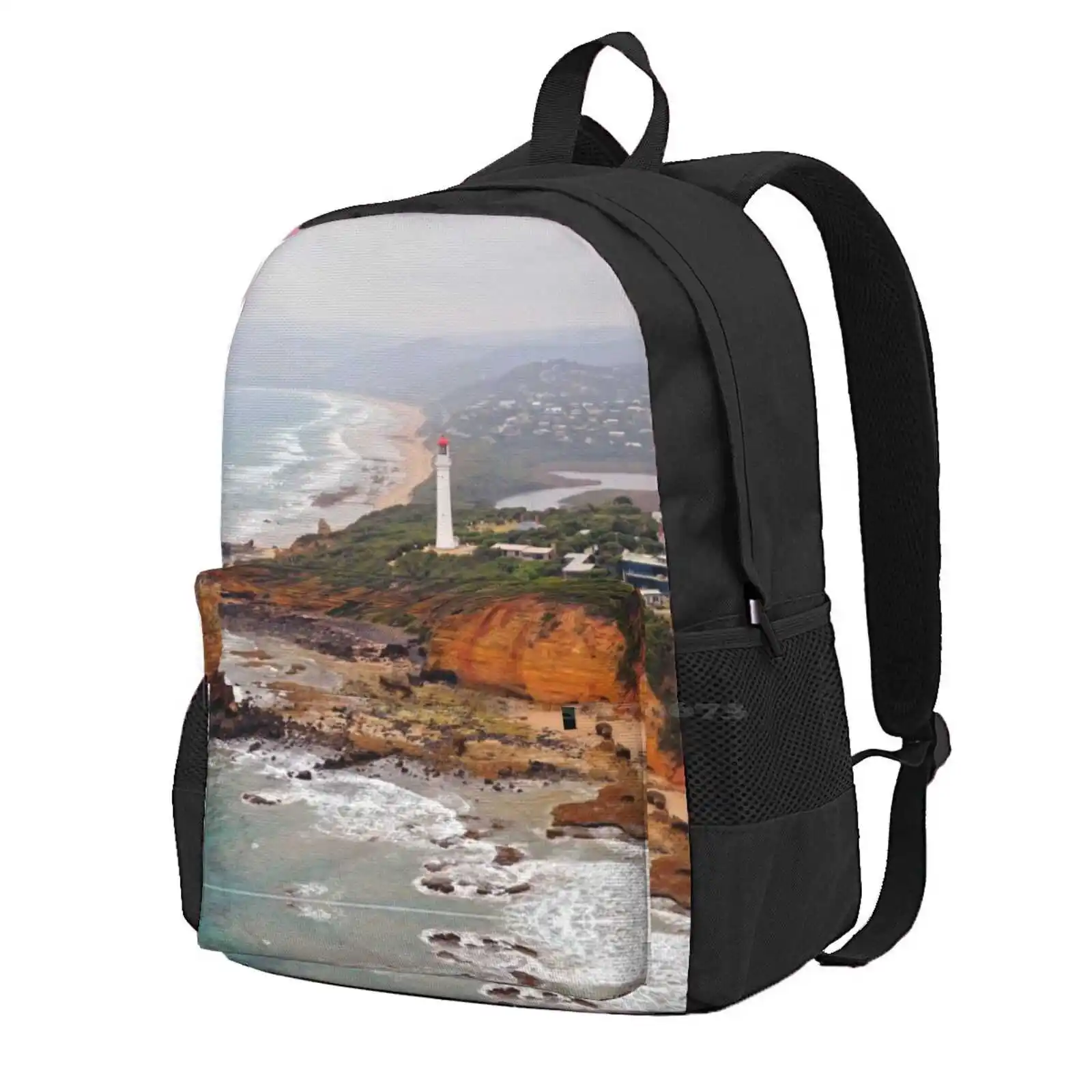 

Split Point Lighthouse , Aireys Inlet 130106 Splab New Arrivals Unisex Bags Student Bag Backpack Split Point Lighthouse Aireys