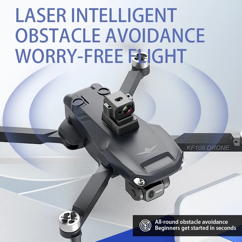 Квадрокоптер KF106 Max с поддержкой Wi-Fi, FPV и двумя камерами