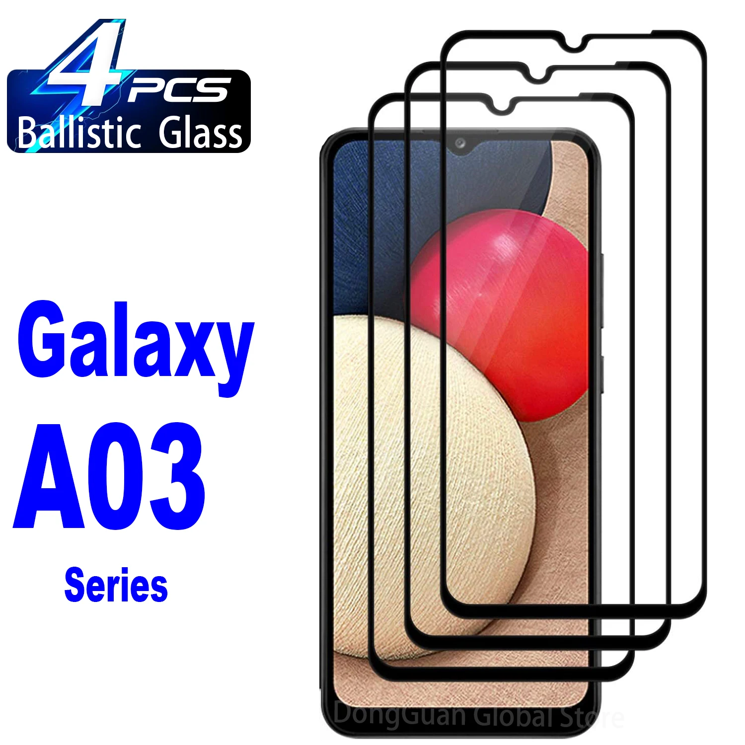 

2/4Pcs Screen Protector Glass Film For Samsung Galaxy A03 A03s Tempered Glass