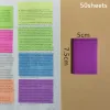 50 Sheets Stickers Transparent Sticky Notebook Pads Notepads Clear Bookmark Read Book Stationery School Supplie 6