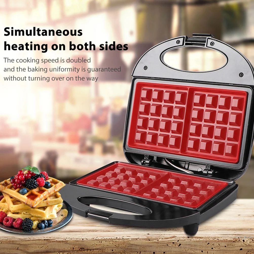 Waffle Maker Exquisite Workmanship Kitchen Baking Pan Mini Convenient Sandwich Toaster Aluminum Useful