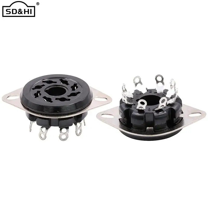 1PCS 8pin Octal 베이클라이트 튜브 소켓베이스 S8WPF 용 CV181 5881 6SN7 KT88 EL34 6550 6SL7 KT66 6CA7 5AR4 진공관 앰프