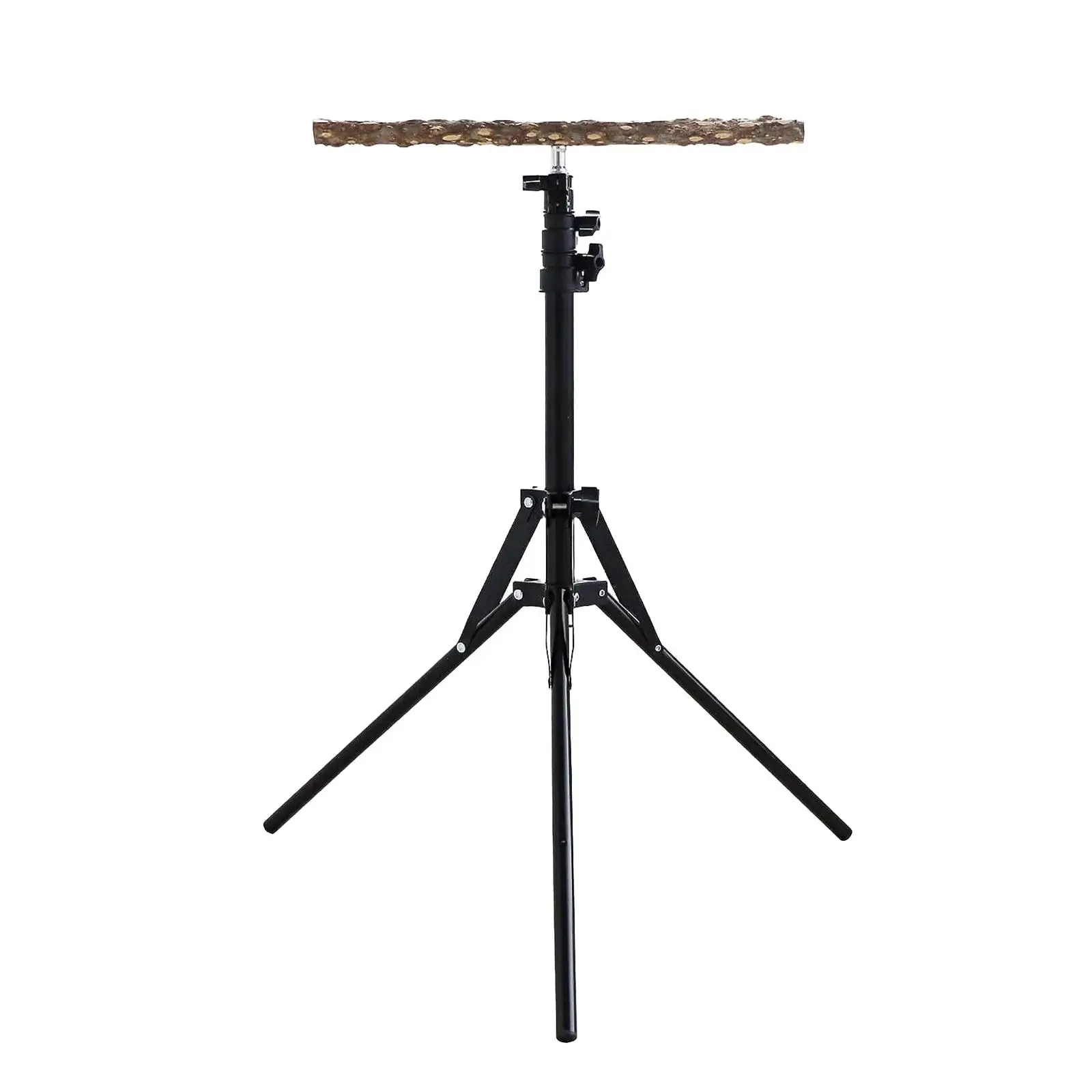 Bird Perch Stand Parrot Perch Wood Height Adjustable for Pet Birds