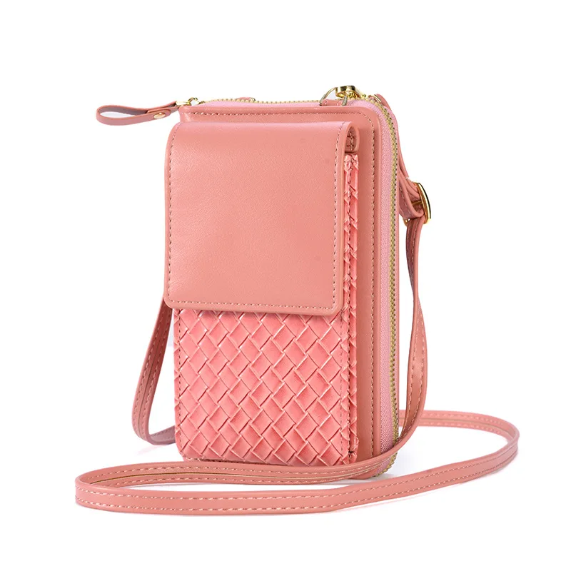 

Women Wallet Single Shoulder Crossbody Cell Phone Bag Change Coin Pouch Female Purse Multi Card Position Money Bag Keycase