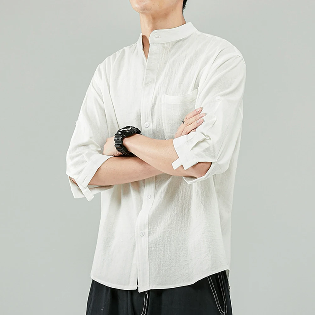 

Polyester Men's Shirt Men's Shirt Shirts Top Button Mens Plain Vacation Daily Holiday New Stylish Fashion Hot
