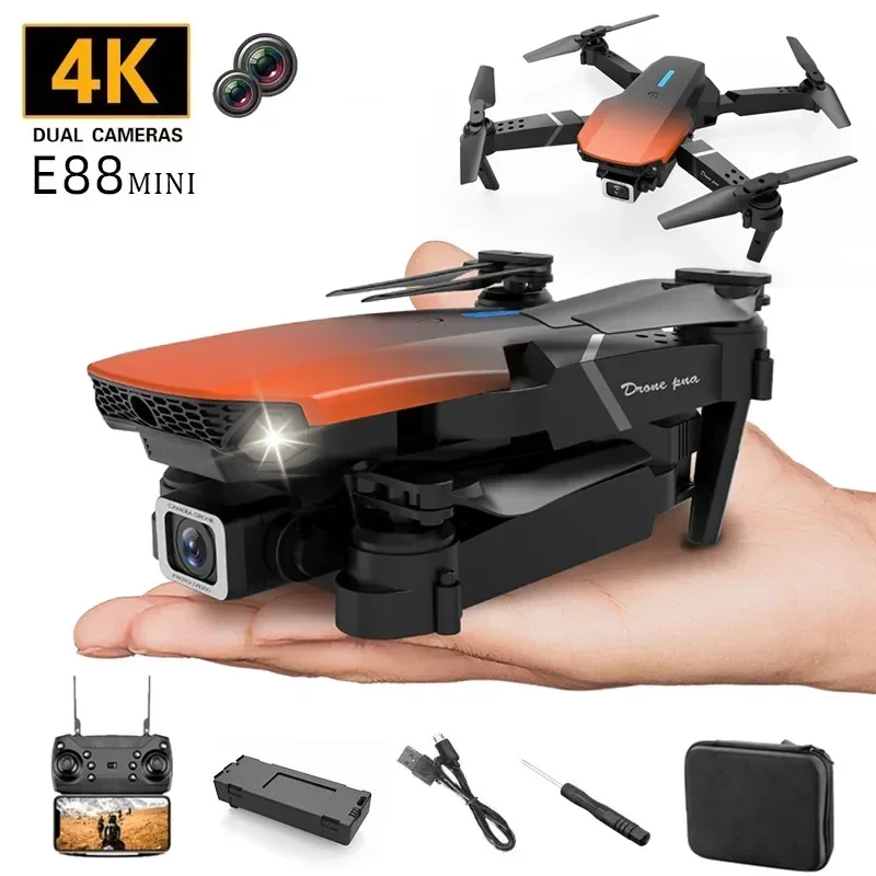 

With Wide Angle HD 4K 1080P Camera Height Hold RC Foldable Quadcopter Dron Gift Toy New Quadcopter E88 Pro WIFI FPV Drone