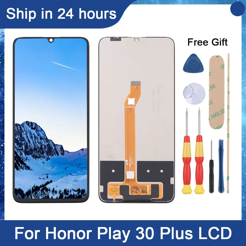 

AiNiCole For Honor Play 30 Plus LCD Display Touch Screen Digitizer Assembly Replacement Screen For Play 6T Honor X7 CMA-AN00 LCD