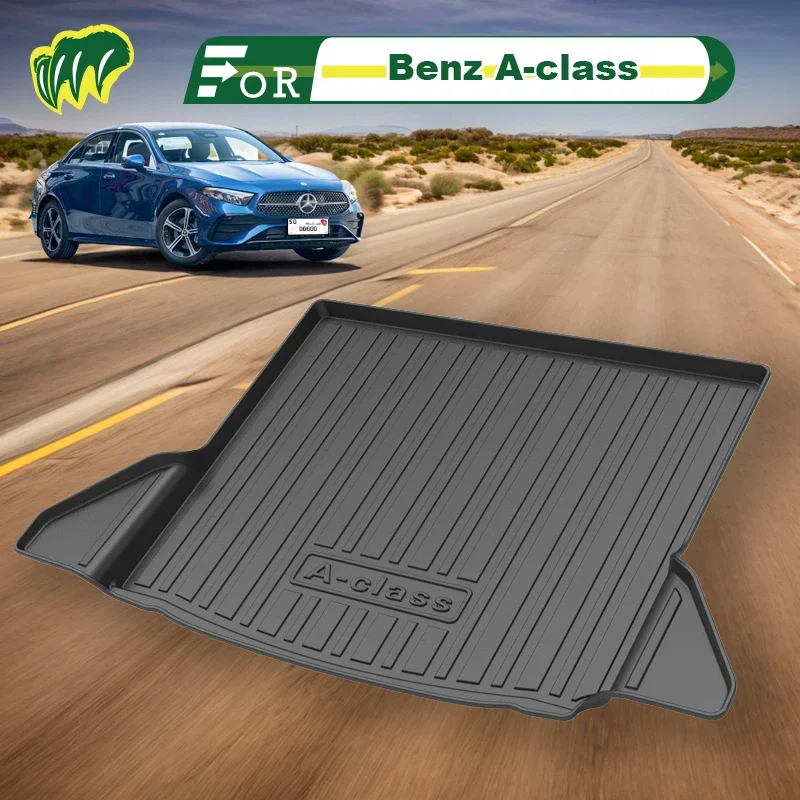 

Для Benz A-class A180L/A200L 2013-2023 специальный коврик для багажника автомобиля всесезонный коврик для груза 3D форменный лазерный измеритель подкладки для багажника