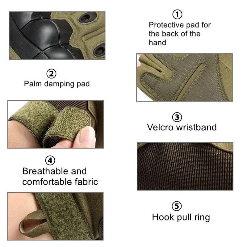 Anti-Skid Touch-screen Full Finger Tactical Gloves Men Women Driving Riding Hunting Motorcycle Climbing Tactical Gloves motorcycle gloves touch screen gloves