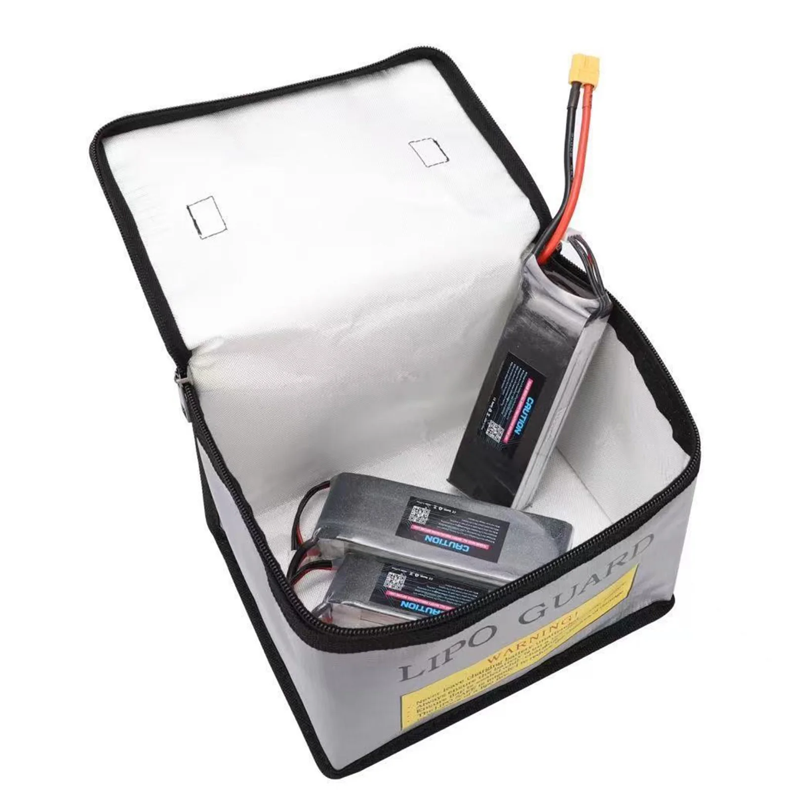 Lipo Guard Safety Bag Fireproof Explosion-Proof Portable Lipo Safety Bag 215*115*155mm for RC FPV Racing Drone Car Battery Safe 6