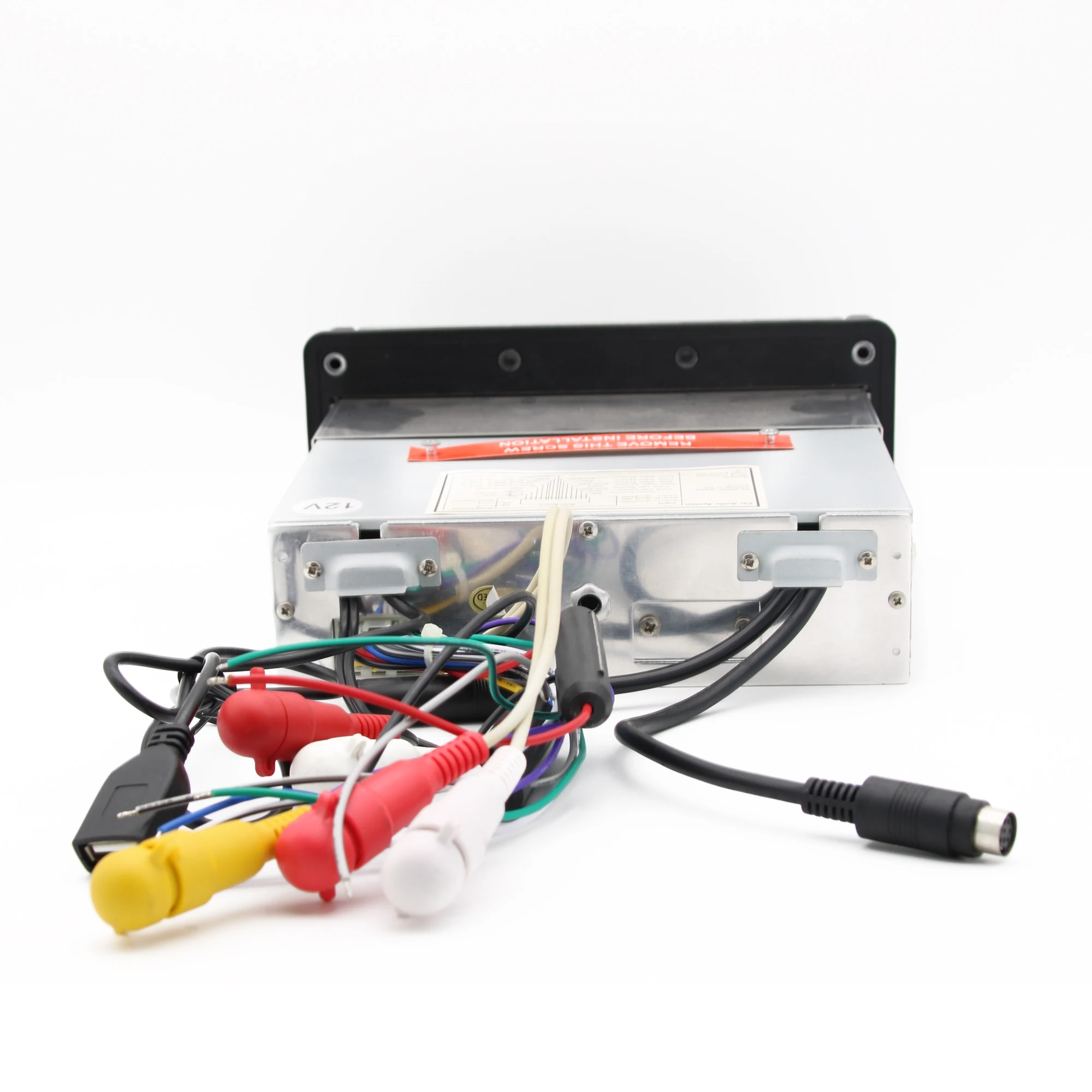 Single DIN Marine BT Receiver Stereo System And DVD Player With 1 Pairs 6.5 Inch Waterproof Speakers For Boat Motorbike H3008