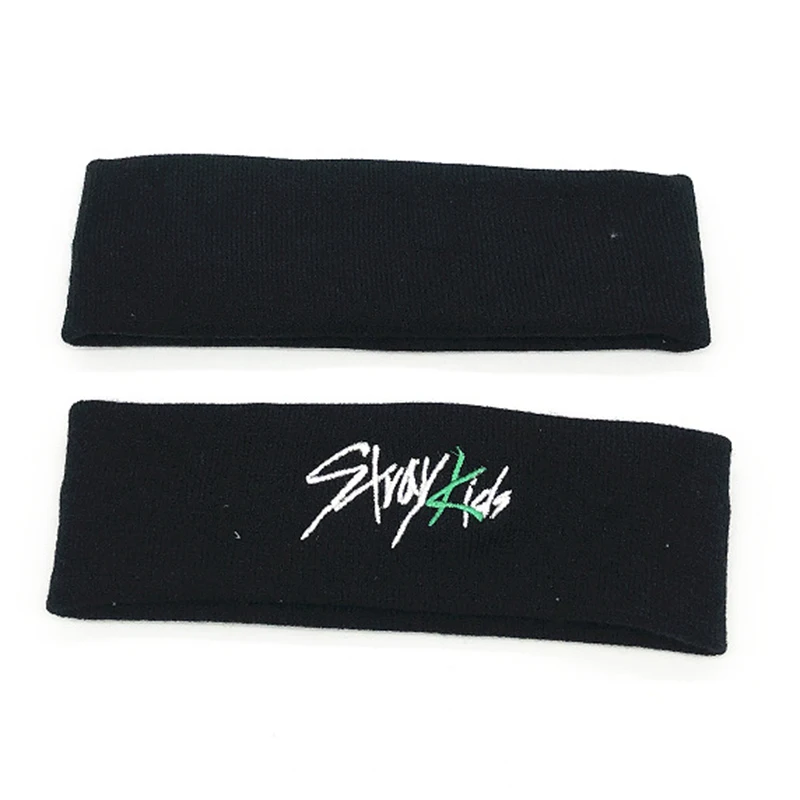 

HOT Kpop Stray Kids Felix Same Headband Knitted Embroidery Maniac Face Hair Band Sports Hair Tide Yoga Headgear