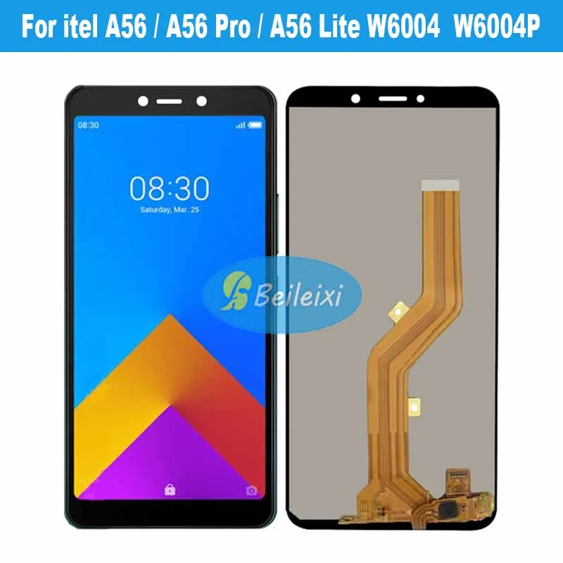 

For itel A51 A55 W6003 LCD Display Touch Screen Digitizer Assembly For Itel A56 Pro A56 Lite W6004 W6004P