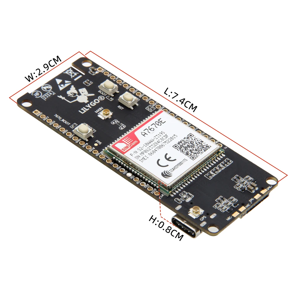 ® T-Call A7670 4G 2G ESP32 Development Board A7670E LTE GSM Cellular Network ESP