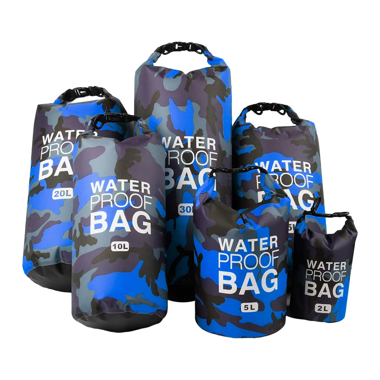 6x Waterproof Dry Bag Keep Gear Dry Roll Top Duffle Airtight Drybag Dry Storage Bag for Travel Canoe Backpacking Beach Swimming