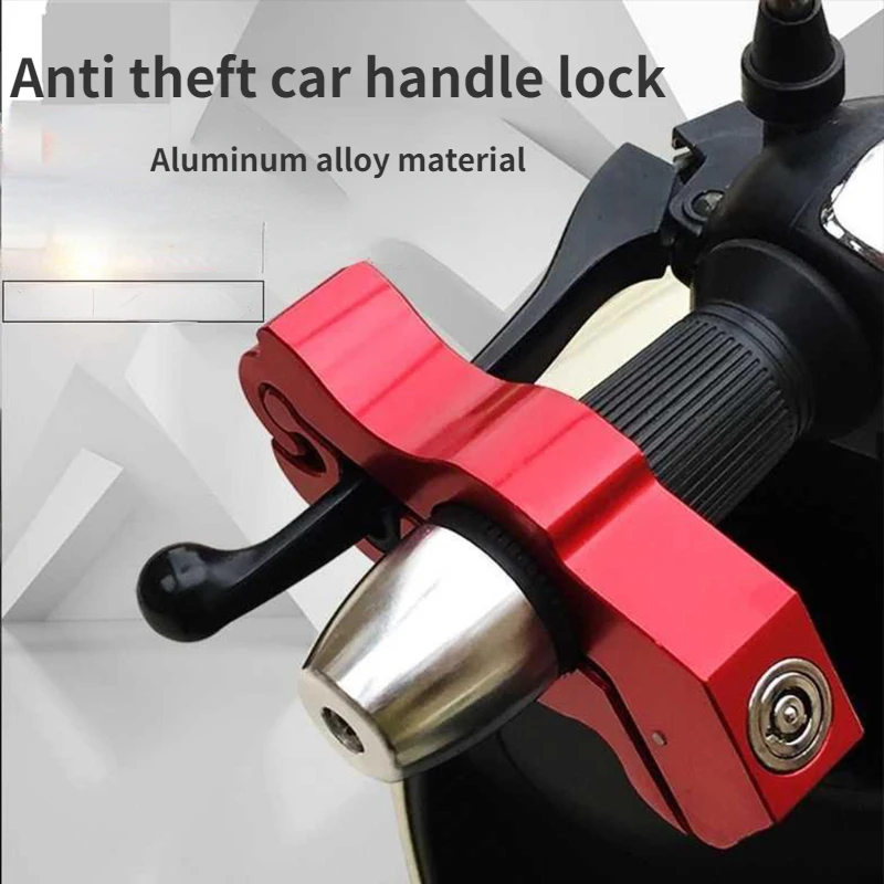 

Motorcycle Handlebar Lock Modified Bicycle Electric Vehicle Handlebar Anti-theft Lock Ox Horn Lock Aluminum Alloy