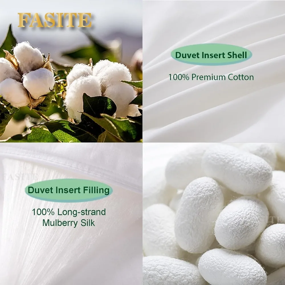 Комплект постельного белья из хлопка с шелковым наполнителем | AliExpress