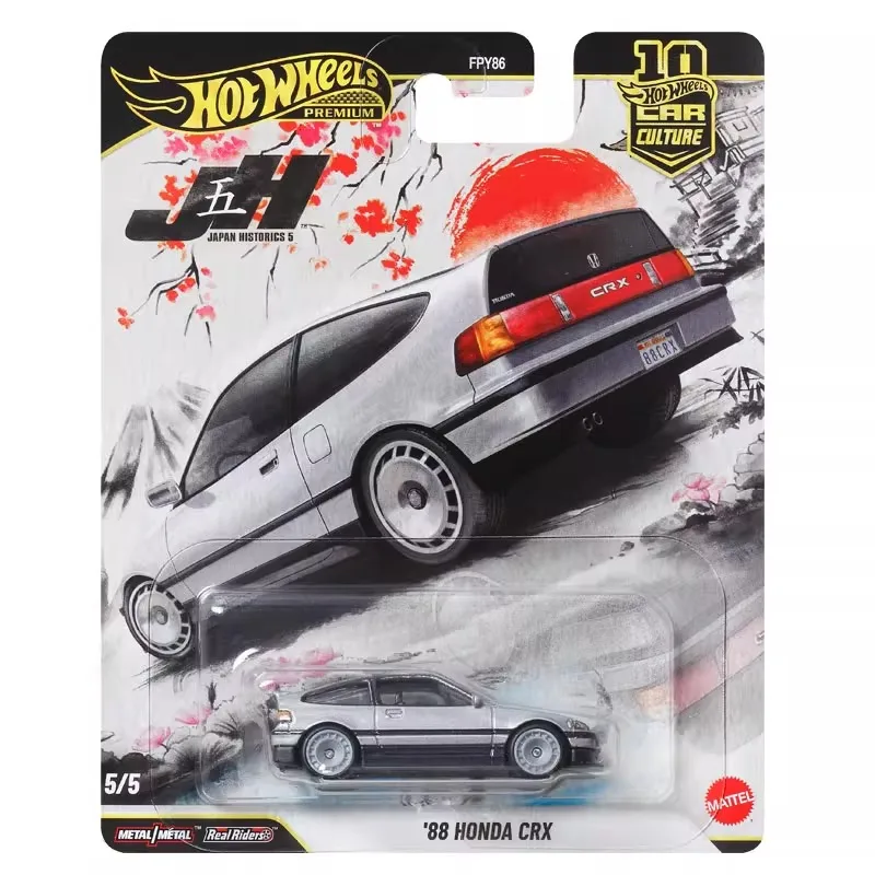 핫휠 프리미엄 2025 FPY86-P 일본 역사 차량 5종, 닛산 GTR, 토요타, 혼다, 닷선, 1:64 합금 자동차, 수집가용 다이캐스트 모델