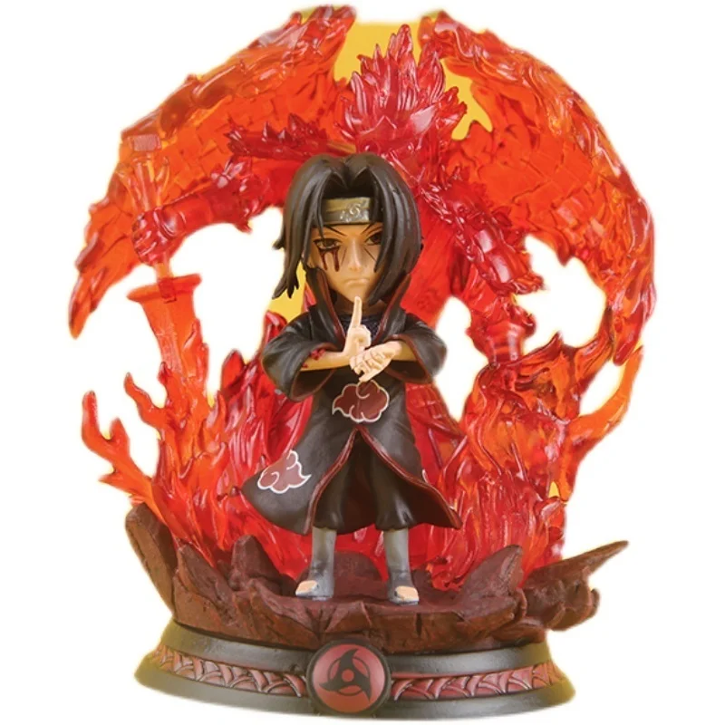 

Naruto Action Figure Shippuden GK Uchiha Itachi 14cm PVC Battle Model Susanoo Figma Amaterasu Statue Children Toys For Kids Gift