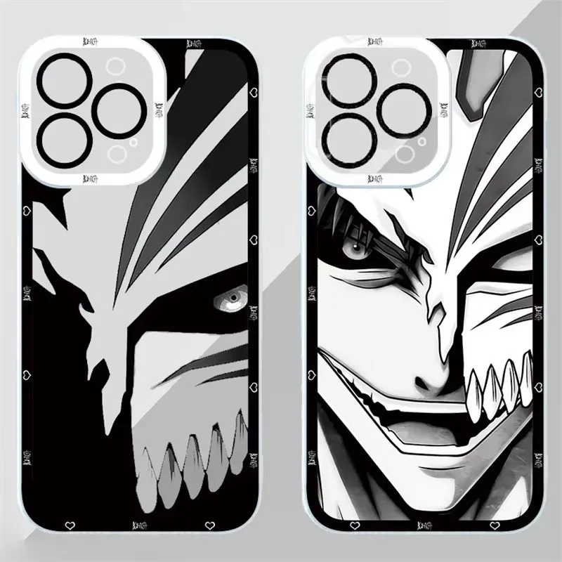 Shockproof Soft Silicone Clear Anime Bleach Ichigo Phone Case Cover