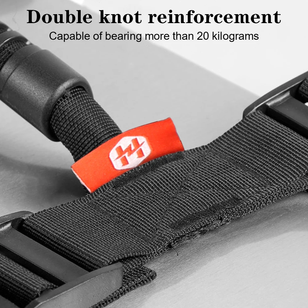 Rope Handle Hand Carried Luggage Strap Grab Handle Adjustable Motorcycle Side Box Strap Universal Aluminum Side Box motorcycle luggage strap