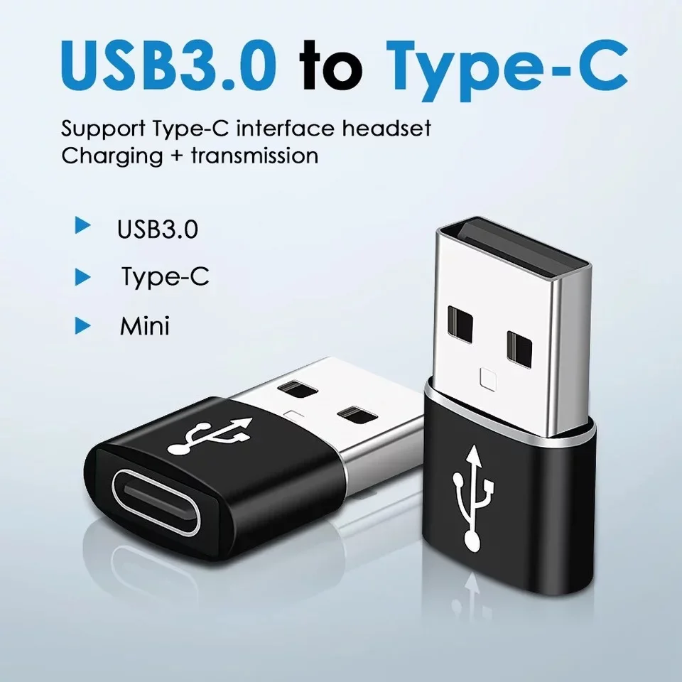 iphone to type c converter OTG Adapter USB to Type C Adapter USB 3.0 Male To Type-C Female Connector for MacBook Pro Samsung S20 Xiaomi Poco Huawei Oneplus usb converter for phone