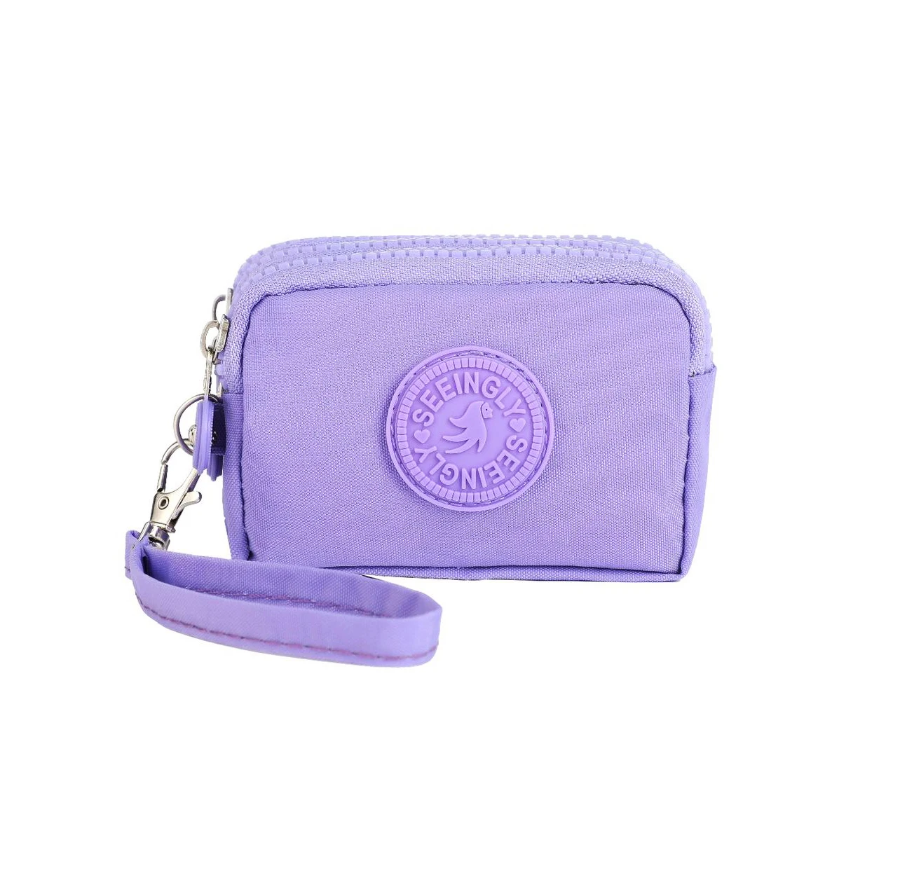 Cartera de nailon de tres capas para mujer, monedero coreano de gran capacidad, portátil, de tela Oxford, resistente al agua