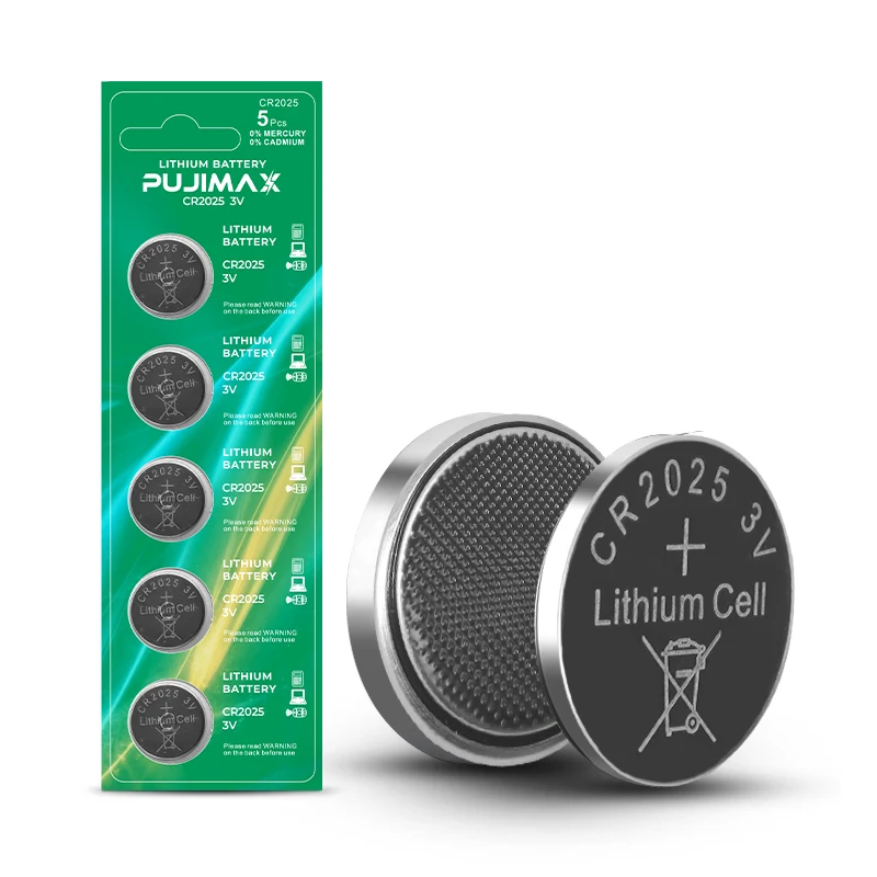 PUJIMAX 100Pcs CR2025 Battery 1 Boxed 3V Lithium Coin Battery For Watch  Calculator Weight Scale Electronic Product Accessories - AliExpress
