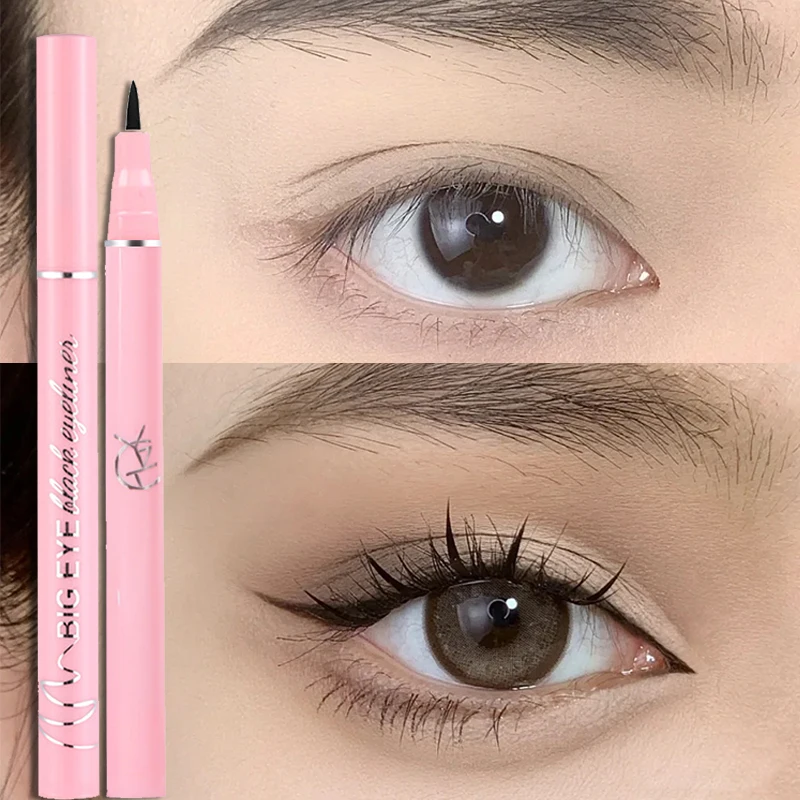 

1PCS Black Matte Liquid Eyeliner Waterproof Long Lasting Quick Drying Not Bloom Natural Eye Liner Pen Eyes Pigments Cosmetics