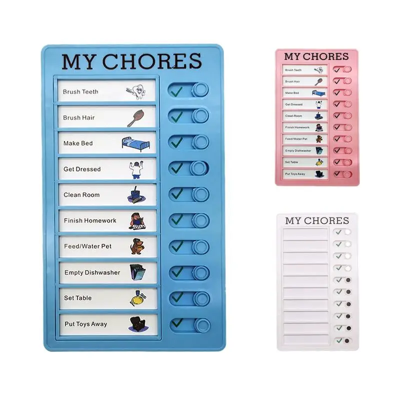 

Reusable Chore Chart For Kid Self-discipline Card Daily Routine Task Board To Do Memo Pads For Office And School Accessories