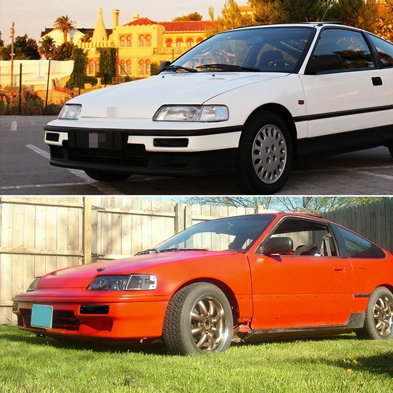 앞 범퍼 회전 신호등, 1990 1991 Honda CR-X CRX 용 DRL/운전등 하우징 키트, 전구/소켓 없음, 자동차 액세서리
