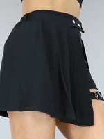 Plus Size 2024 Spring And Summer New Flared Skirt Ladies Fashion Versatile Black Casual Mini Skirt Pleated Fluffy Short Skirt - Image 4