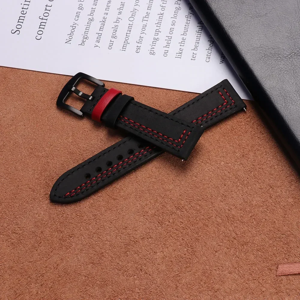 Premium Leather Watch Band - 20mm/22mm Strap