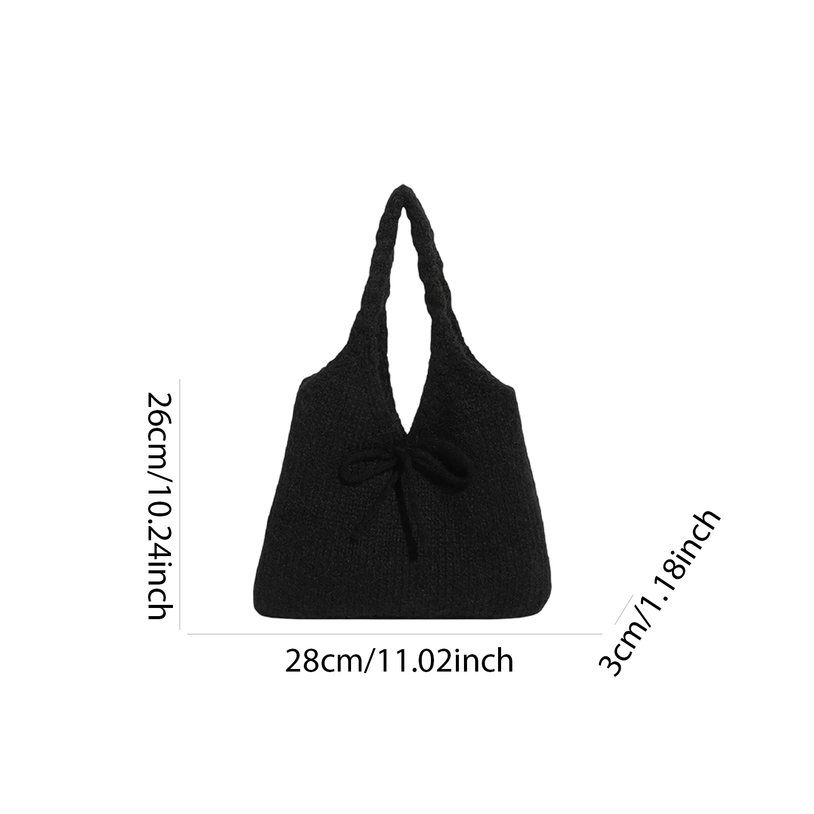 Women Girls Solid Color Shoulder Bag Underarm Shoulder Bag Simple Shoulder Handbag for Travel Shopping Work Daily Use
