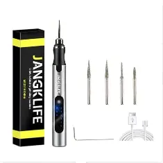 JANGKLIFE USB Cordless Rotary Tool Kit Holzbearbeitung Gravur Stift DIY Für Schmuck Metall Glas Mini Drahtlose Bohrer – Detail 6