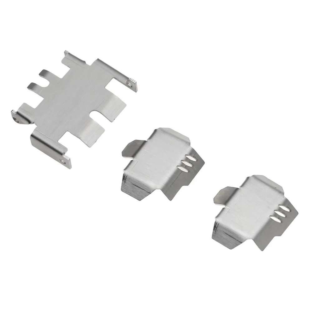 

3 PCS Stainless Steel Axle Protector Chassis Armor Skid Plate For 1/18 T4x-4m RC Car Upgrade Parts Accessories