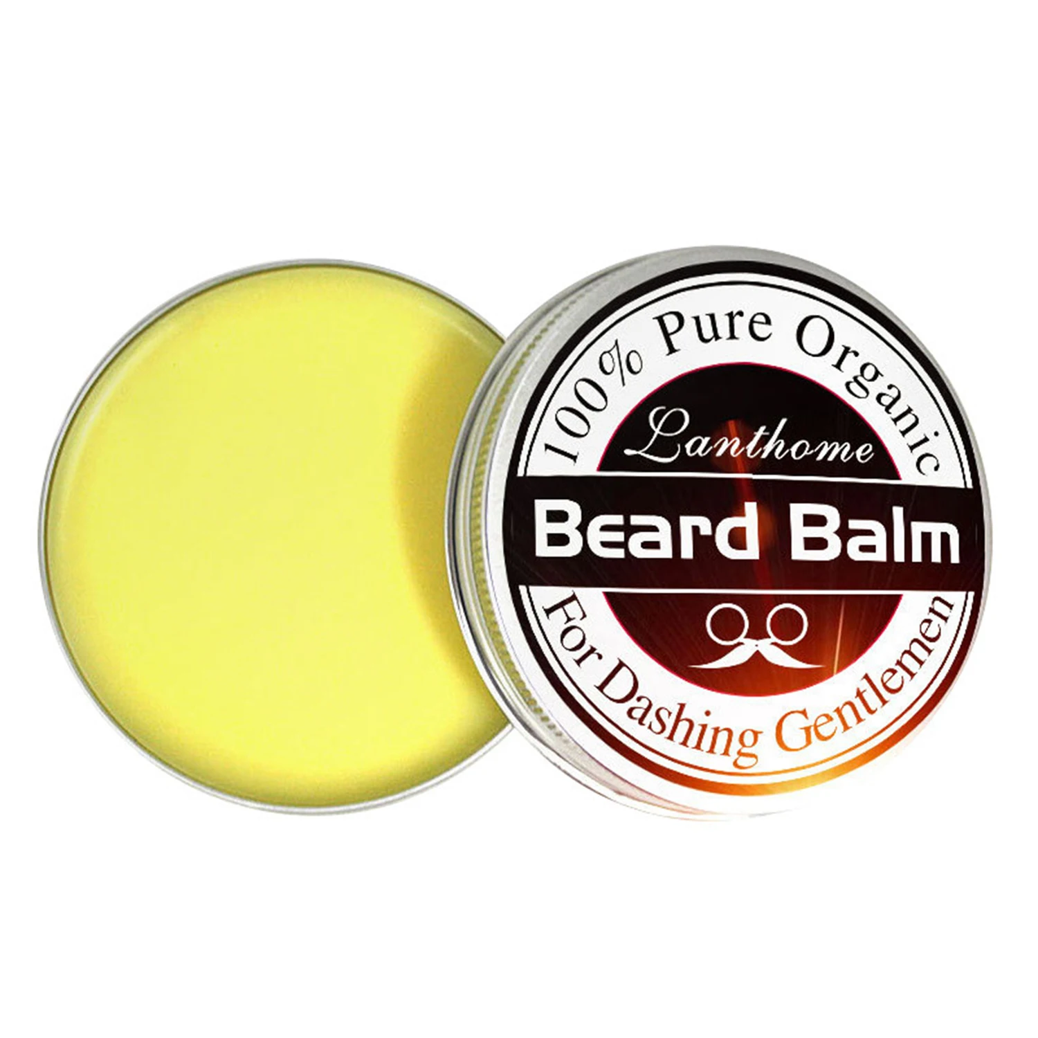 Original Lanthome Beard Balm Conditioner Oil for Growth Grooming Care Organic Moustache Treatment Moustache Wax For Men Hair