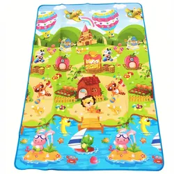 Premium Soft Baby Play Mat - Large Waterproof Activity Rug for Indoor/Outdoor Fun, 180x120 cm (Colorful)